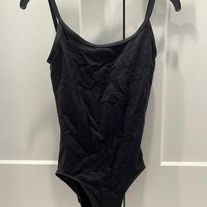 ainslie wear black cami leotard